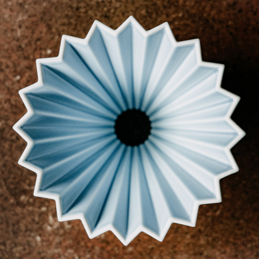 Origami Ceramic Dripper - Matte Blue (Size M)