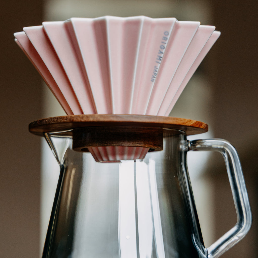 Origami Ceramic Dripper - Matte Pink (Size M)