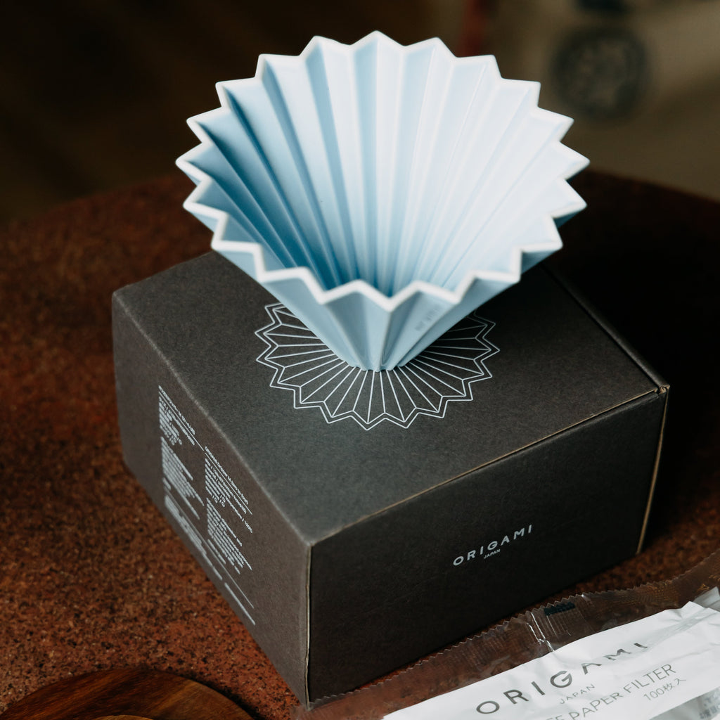 Origami Ceramic Dripper - Matte Blue (Size M)