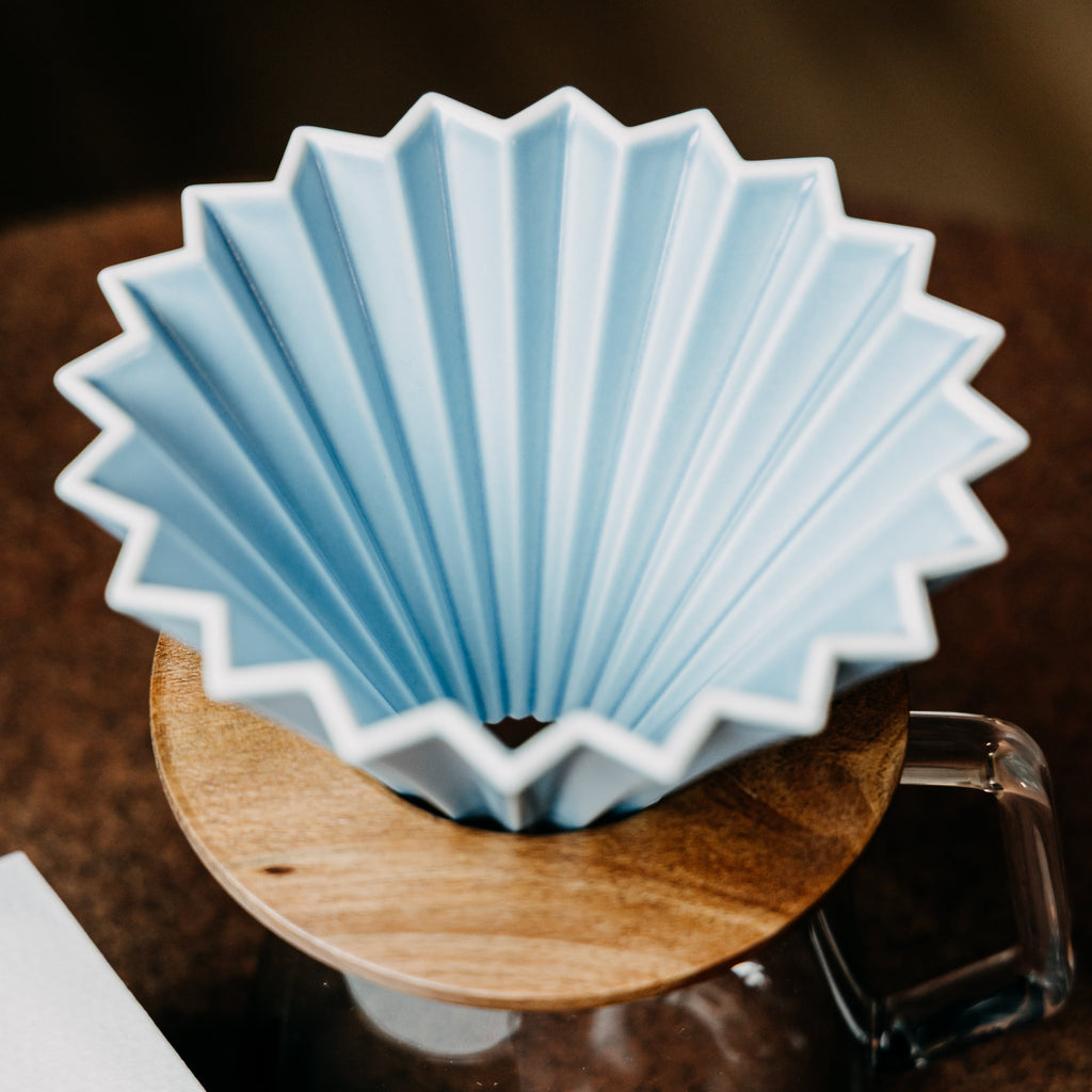 Origami Ceramic Dripper - Matte Blue (Size M)