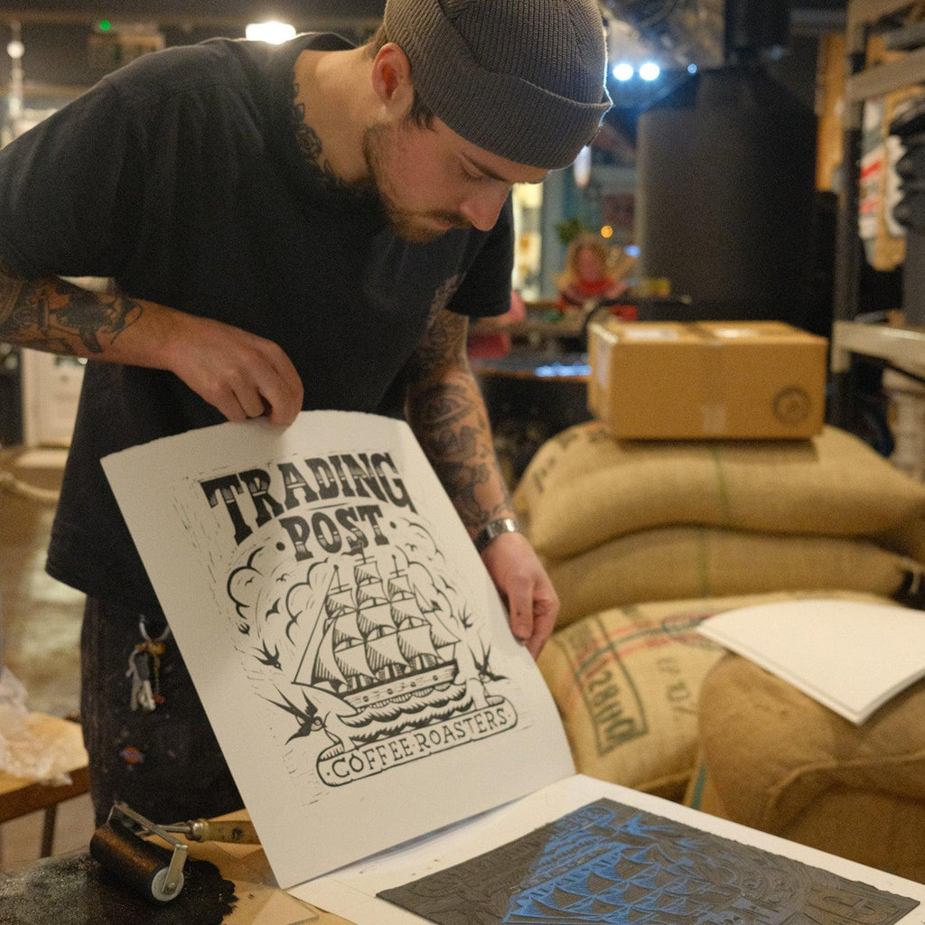 Trading Post Monsoon Malabar Ltd. Edition T-Shirt (Natural/Coffee)